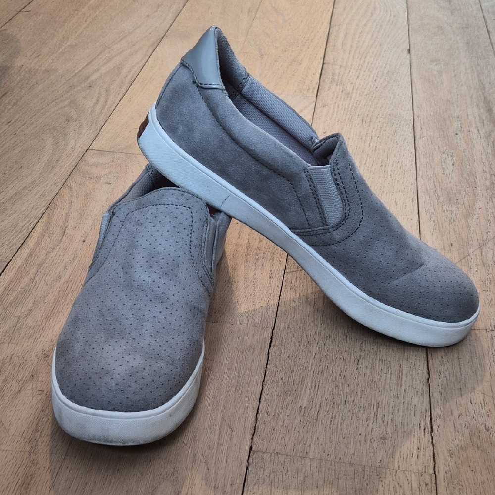 Dr. Scholl's Gray Perforated Slip-On Sneakers